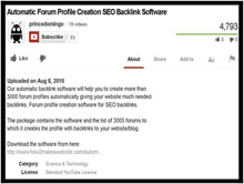 Forum profile creation software for SEO backlinks